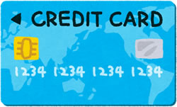 青い一般クレジットカード